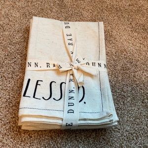 NWT Rae Dunn blessed kitchen towels